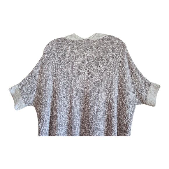 CHICO'S 2 Women's 12 14 Cardigan Sweater Beige Cream Neutral Cotton Dolman 48" - Picture 5 of 6